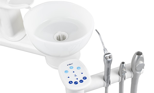 A-dec 300 assistants dental delivery system with fixed positioning