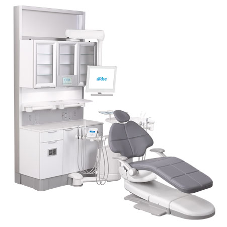 A-dec 500 dental chair with real dental delivery system 