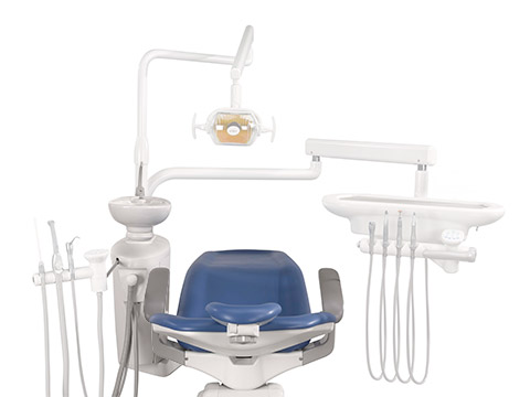 A-dec 200 dental chair with cuspidor