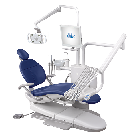 A-dec 300 dental chair with pedestal operatory package