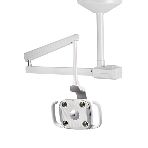 A-dec 500 LED dental light mounted to ceiling