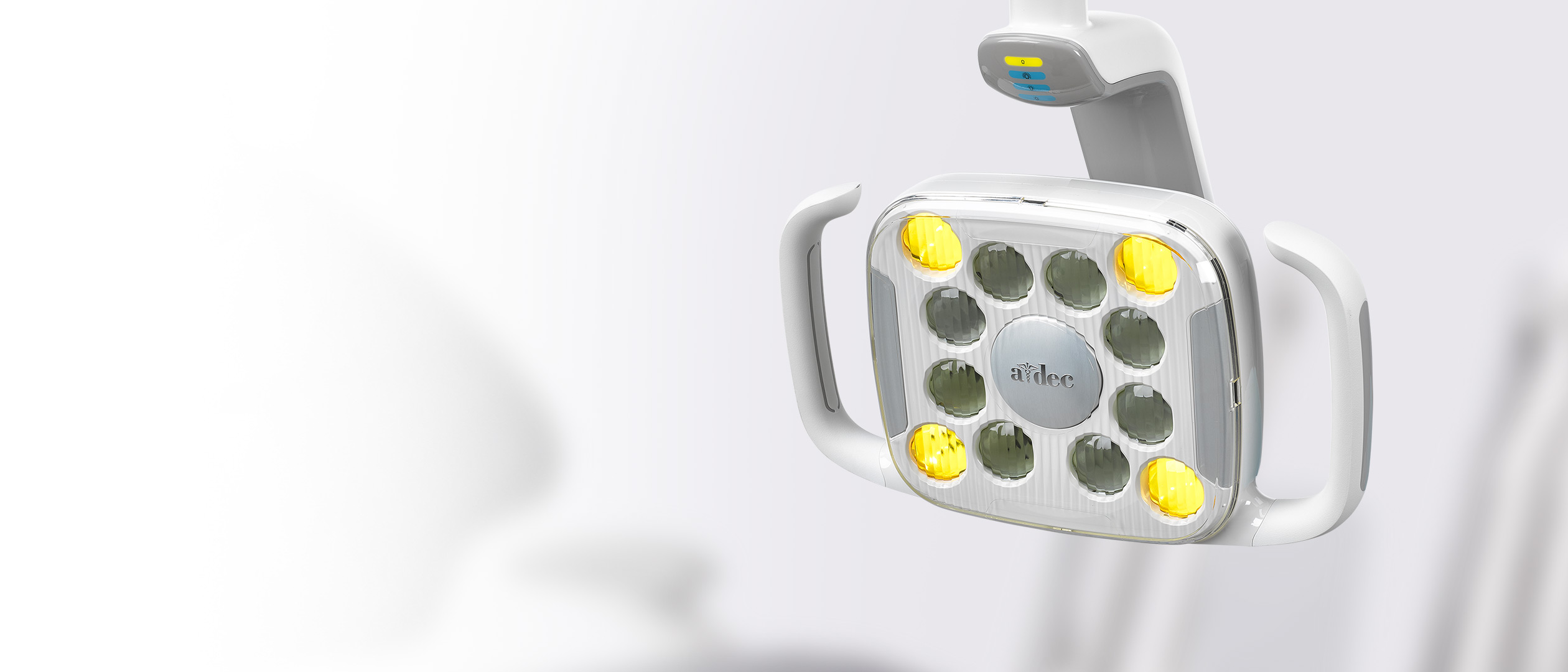 A-dec 500 LED dental light in operatory