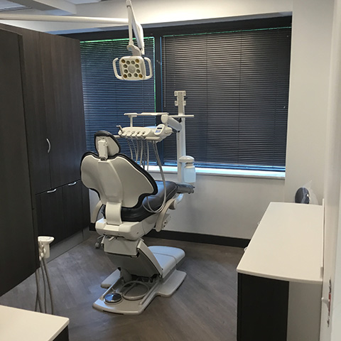 Operatory at dental school with A-dec dental equipment 
